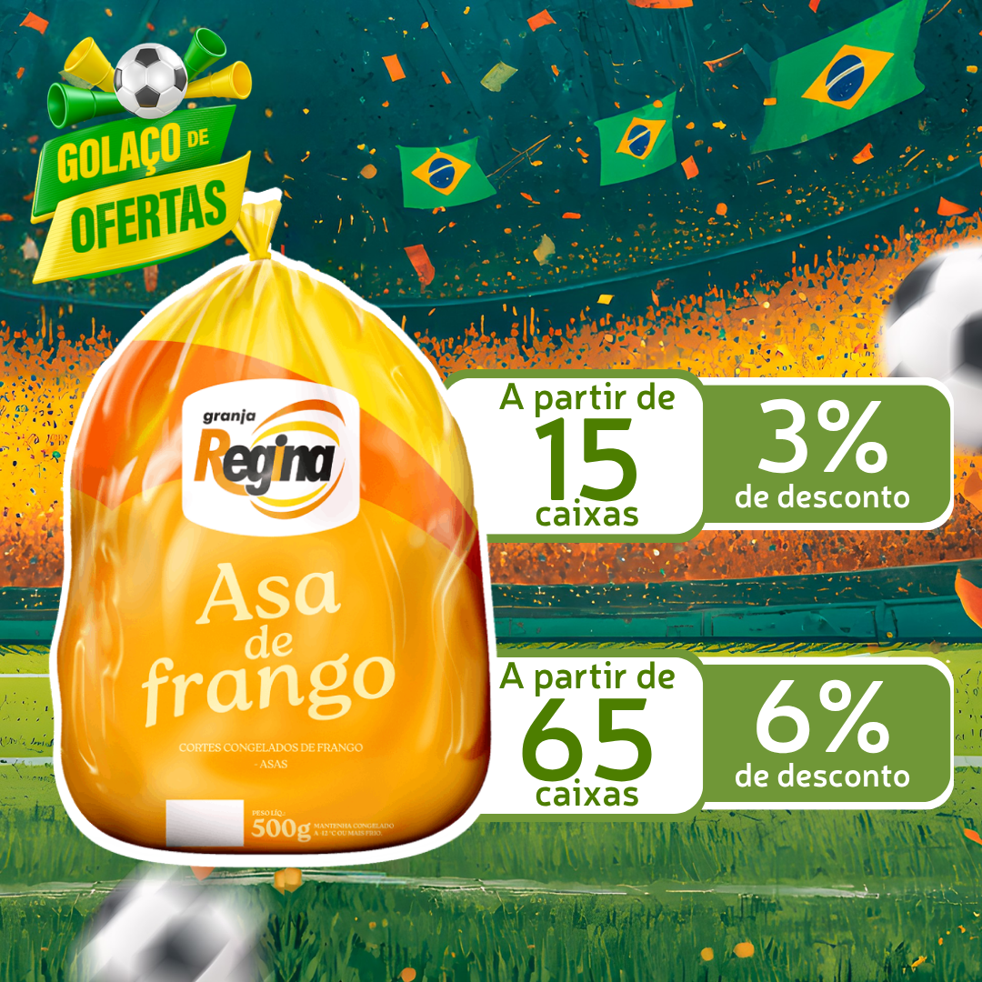 Asa S/Coxinha Frango Cong 12kg - Granja Regina
